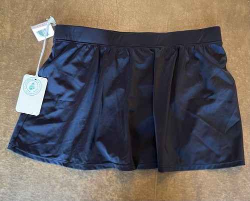 Woman Caribbean Joe Island Supply Co Black Swim Skirt W/Build In Bikini NWT 14 - Picture 6 of 9