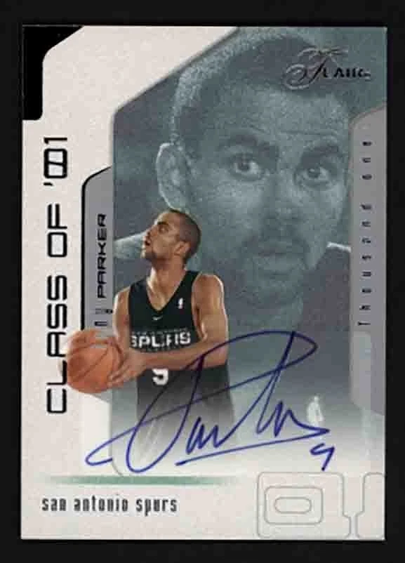 Tony Parker Basketball Autographed Sports Trading Cards