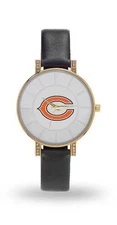 Chicago Bears “Lunar” Watch with Gold-Tone Accents & Crystal Details