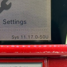 Nintendo 3DS region free Flare Red console / Charger / SD card / Stylus pen