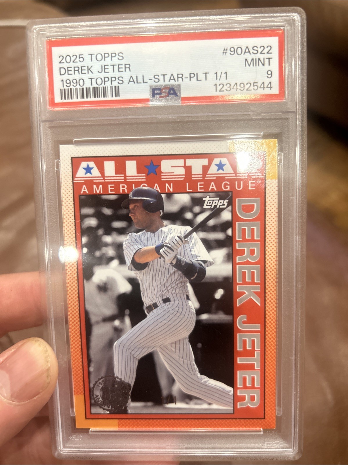 2025 Topps Derek Jeter 1990 All star Platinum 1/1 