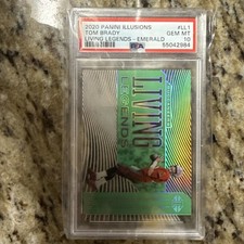 TOM BRADY 2020 ILLUSIONS LIVING LEGENDS EMERALD #LL1 PSA 10 💎 GEM MINT ~ BUCS🔥