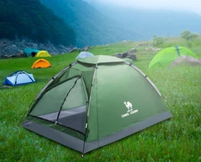 CAMEL CROWN Camping Tent Green/Grey 2 Person Waterproof Lightweight Quick Setup