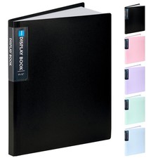9x12 Art Portfolio Folder 40 Pocket Heavy Duty Presentation Book Clear Sheet Pro