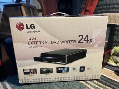 LG GE24 Portable External 24x Super-Multi DVD & CD Burner Writer Drive