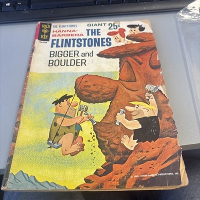 Flintstones Bigger and Boulder #2 1962-Giant Edition-Based on Hanna-Barbera c...
