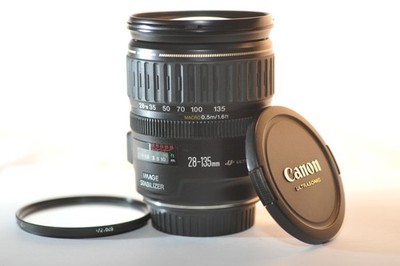 Canon EOS EF 28-135mm f/3.5-5.6 USM IS lens for EOS A2 90D 80D T8 T7 7D 5D 6D 1D