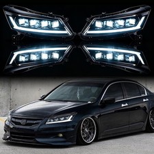 Led Sequential Headlights For Honda Accord Sedan 2008-2012 Headlamps Wanimation