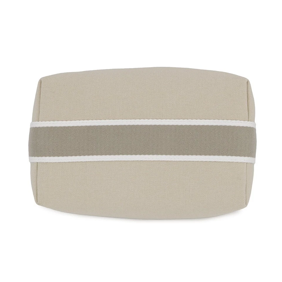 Bolso Hermes Birkin Negro PM Beige Plata Herrajes Lona HERMES Artículo Pequeño Foto 3 de 4