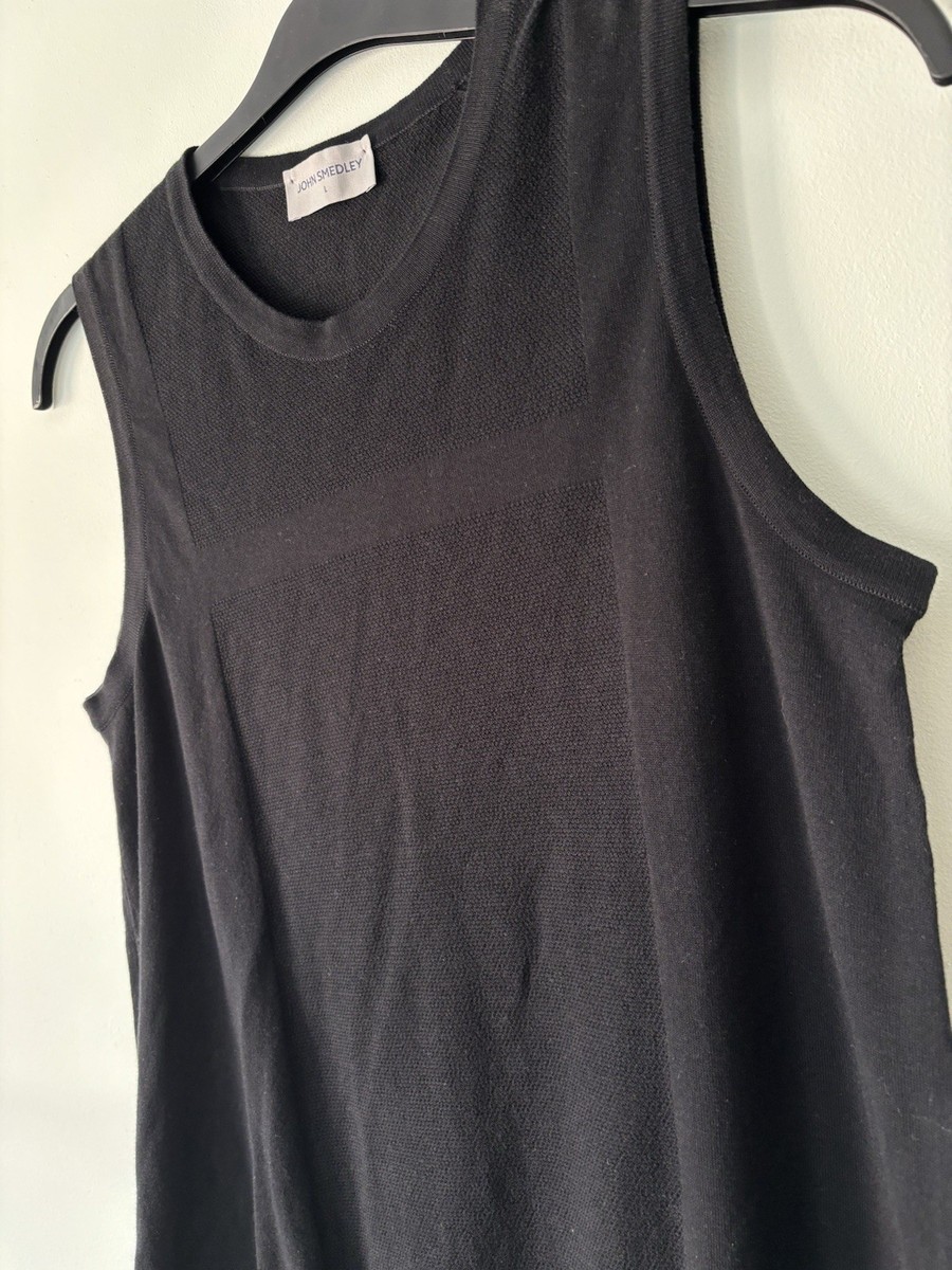 John Smedley Women Sea Island Cotton Vest Large Made In England 