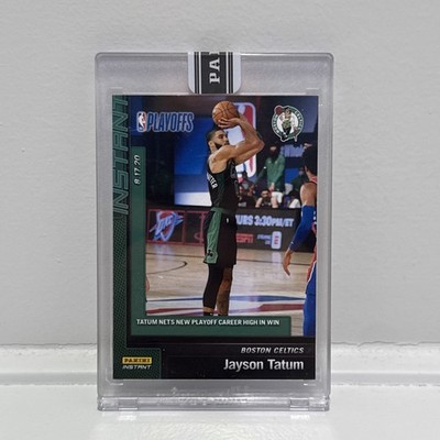 2019-20 Panini Instant Green 1/10 Jayson Tatum #163 Playoff Career High Bubble