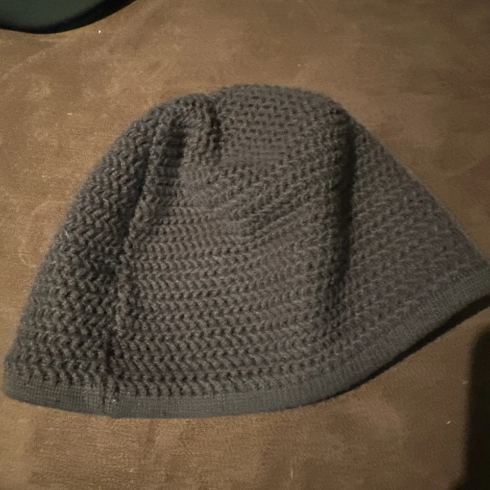 Gorro Skully The North Face gris tejido forrado de vellón OSF hecho en Canadá 🇨🇦 Foto 2 de 3