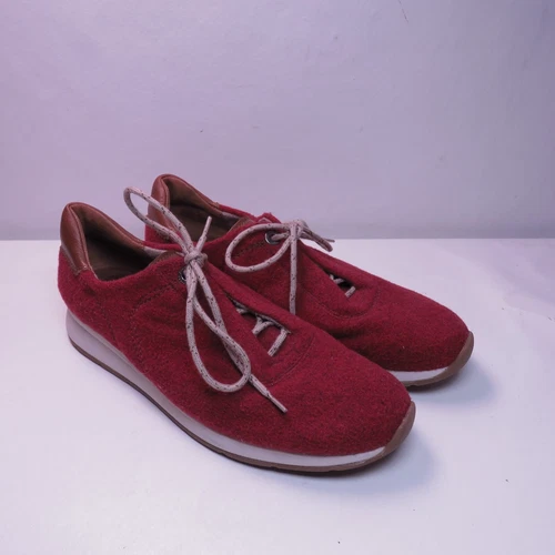 Paul Green Women’s Kalista Sneaker Flame Cognac Combo Merino Wool US 9 UK 6.5