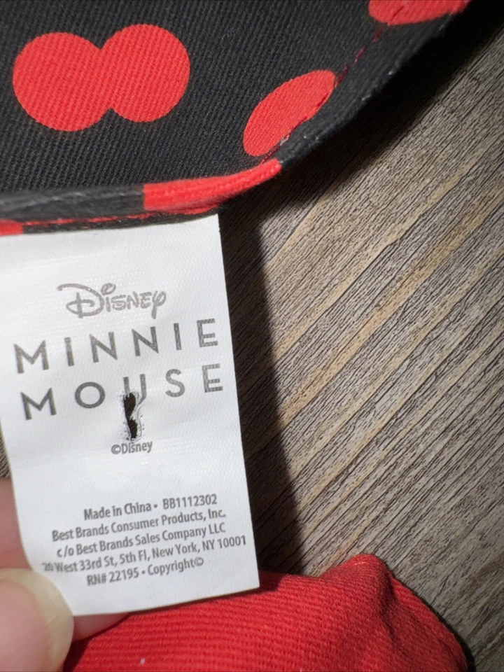 Minnie Mouse Red & Black Polka Dot Apron Ruffles Frilly Feminine Fun NEW Adult - Image 4 of 4