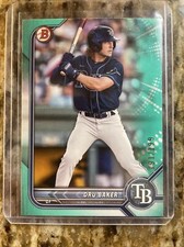 DRU BAKER 2022 Bowman Paper Draft AQUA Parallel #/199 Rookie Card RC