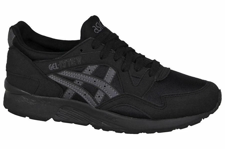 Juniors ASICS GEL LYTE V GS Black Trainers C541N 9016 UK 4.5 EU