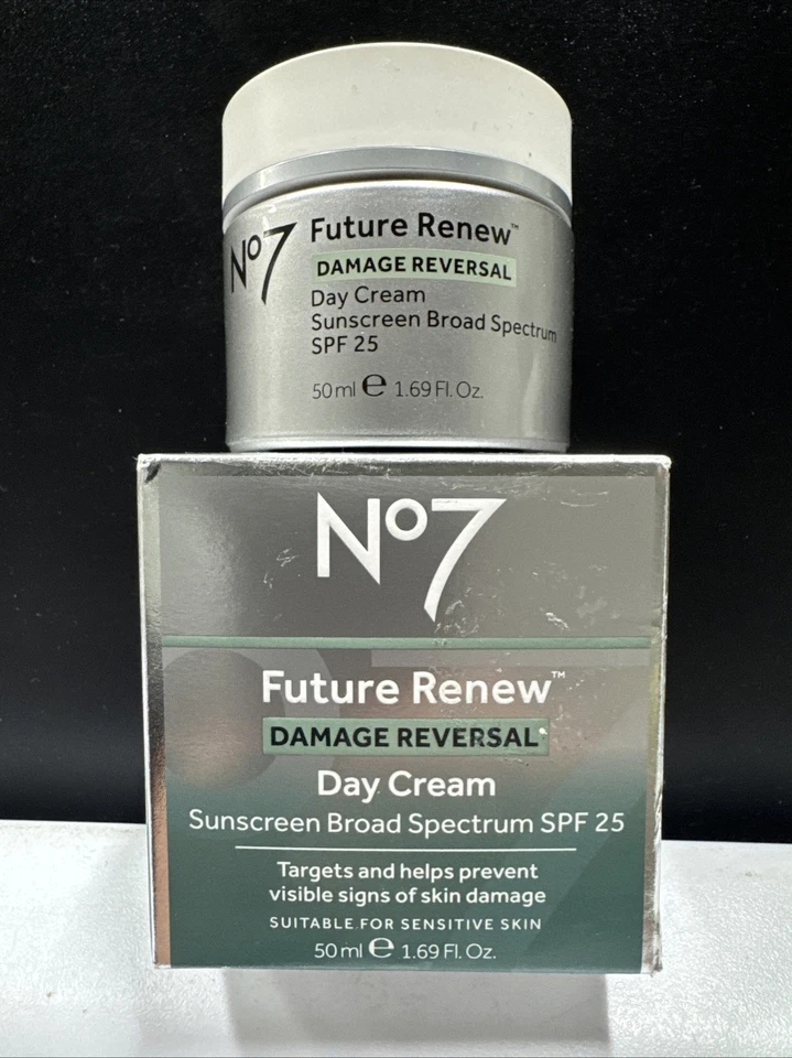 No7 Future Renew Damage Reversal Day Cream SPF 25 Sunscreen 1.69 oz Exp.04/2026 - Image 2 of 4