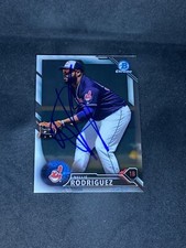 Nellie Rodriguez 2016 Bowman Chrome Prospects #BCP242 Indians Auto Signed Card