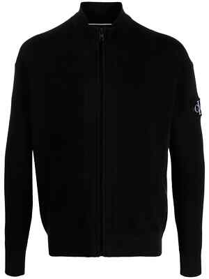 CALVIN KLEIN JEANS Cardigan Strickjacke Schwarz Regular Fit L-XL-2XL
