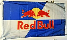 RedBull Logo Flag Banner 3x5 ft Red Bull Mancave Garage Flag MX/SX