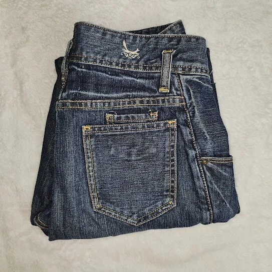 Vaqueros Radcliffe London borde crudo talla 26 medida 32”W x 27,5”L crop tobillo denim Foto 3 de 4