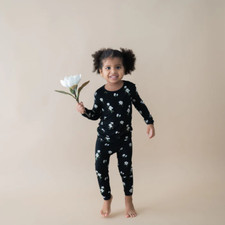 Kyte Baby Long Sleeve Pajama Set, Midnight Magnolia 18-24M
