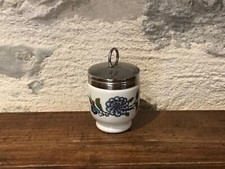CUIT OEUF-EGG CODDLER- PORCELAINE ANGLAISE ROYAL WORCESTER DECOR FLORAL