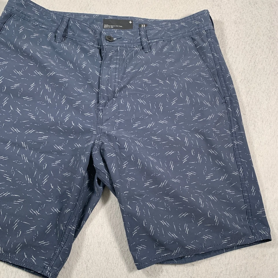 Pantalones Cortos Tavik Para Hombre 33 Azul Bolsillos Geométricos Informales Modernos Playa Cultura Foto 2 de 4