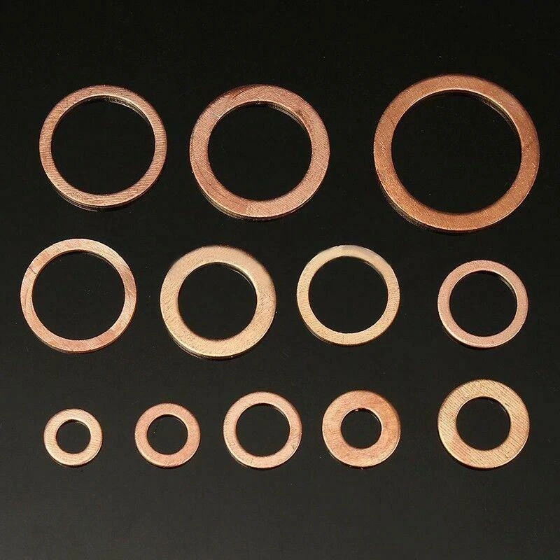  Motores de coche de alta calidad arandelas de cobre junta de anillo de sellado montaje hidráulico 300  Foto 3 de 4