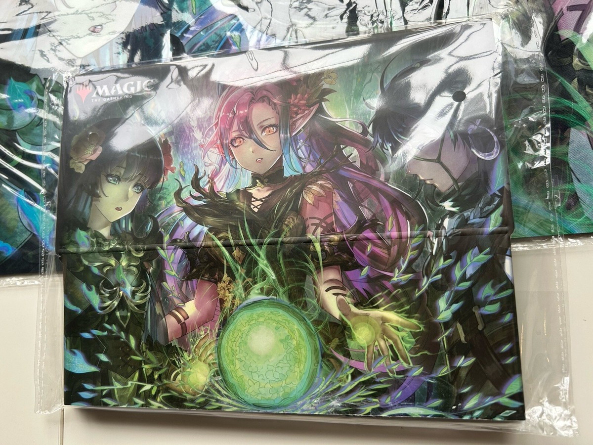 MTG Llanowar Elves Playmat & StorageBox & Kyechain Japan