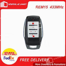 Lot of 2 Paradox REM15 4-Button Remote Control with Backlit Buttons 433MHz