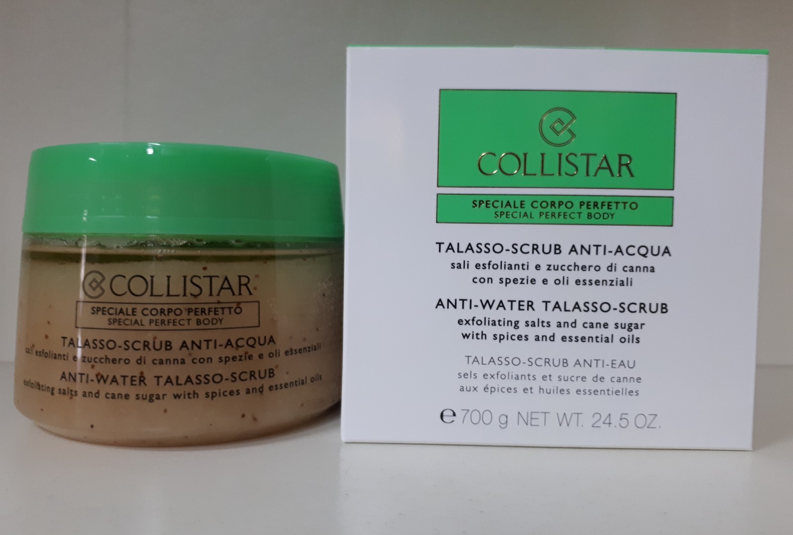 TALASSO SCRUB ANTI ACQUA SALI ESFOLIANTI E ZUCCHERO DI CANNA SPEZIE E OLI ESS.