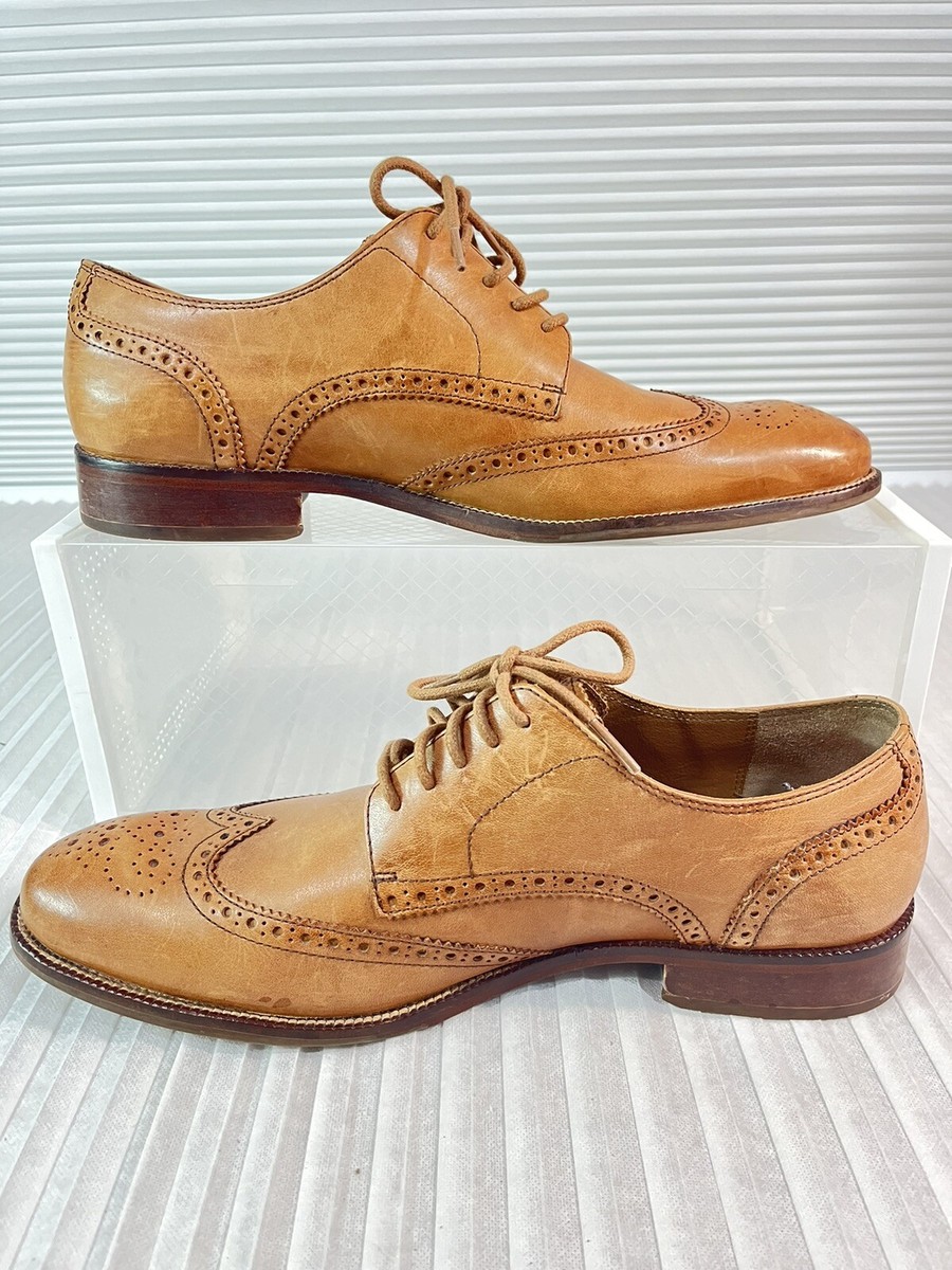 Gently used Cole Haan Collection NikeAir 10 Oxford COLE HAAN NIKEAIR MENS BROWN LEATHER WING TIP OXFORD SHOES  main image 4