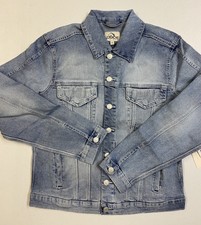 Jordache Vintage Women's Stevie Trucker Light Rinse Jean Jacket. Size S Nwt
