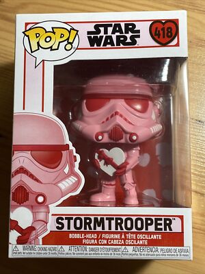 Funko Pop! Star Wars Valentines Stormtrooper with Heart Pink 418