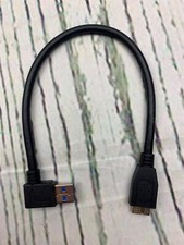Right Angle USB 3.0 to Micro B Cord fits Toshiba External Hard Drive Disk