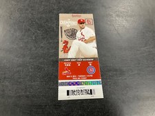 2015 CARDINALS TICKET STUB 5/5/15 VS CUBS~Mitch Harris FIRST WIN