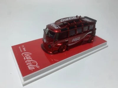 Flame 1/64 Scale Volkswagen VW T1 Type1 Bus RWB ---Coca-Cola