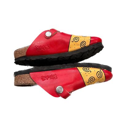 Birkenstock Birki's Kids Woodby Red Bridget the Cat Clogs Red