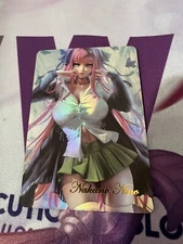 Nino Nakano Quintessential Quints Doujin Waifu Custom Doujin Goddess Story Card