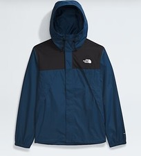 The North Face Men  s Antora Jacket -Shady Blue/TFN Black - Size L -NF0A7QEY4GE