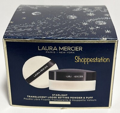 LAURA MERCIER Starlight Translucent Loose Setting Powder & Puff TRANSLUCENT 49g