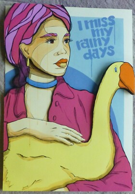 El Bocho I miss my rainy days 3D Urban Street art Hand Signed 19/50 goose art