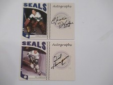 2 2005 hockey signed in the game cards charlie hodge a-ch- ted hampson last 2