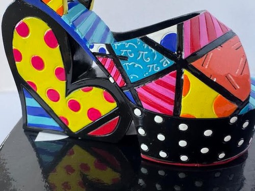 Figura Zapato Plataforma Romero Britto 5 IN * NUEVO * Caja Regalo 331494 - Imagen 4 de 8