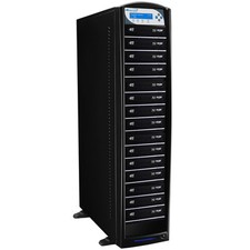 1-15 Blu-ray DVD CD Duplicator 500GB HDD USB 3.0 CopyConnect SharkBlu-S15T-BK