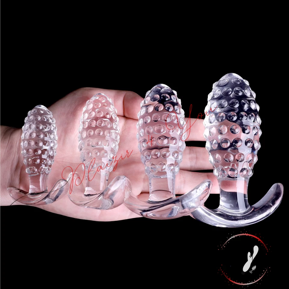 Sextoy Plug Anal Texturé Silicone Bijou jouet adulte Plaisir Prostate - Photo 1/4
