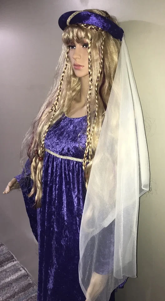 Mujer Renacimiento NUEVO Disfraz de Halloween Julieta Talla Pequeña Adolescente Talla con Peluca Nueva Foto 3 de 4