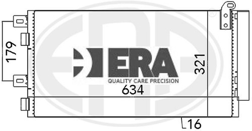 ERA 667051 Kondensator für Klimaanlage Kondensator Klimaanlage für Mini