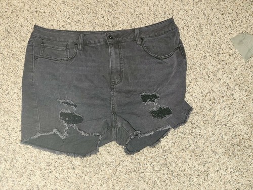 Blackheart Denim Black Jean Shorts Hot 
